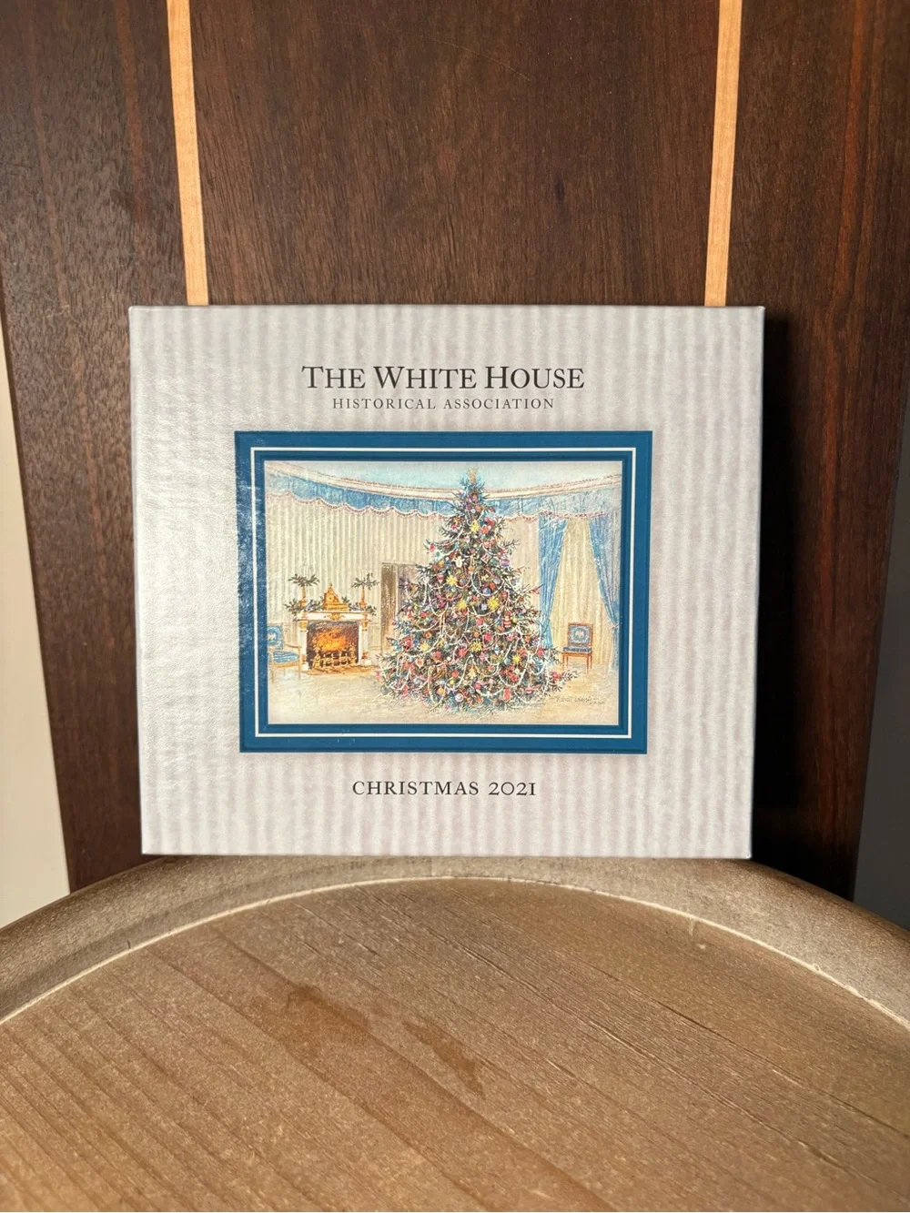 2021 LE White House Ornament  - Blue/Gold, New in Box